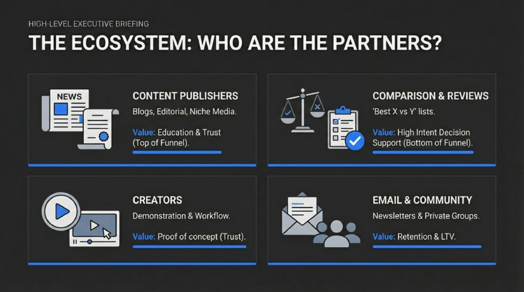 THE ECOSYSTEM: WHO ARE THE PARTNERS?